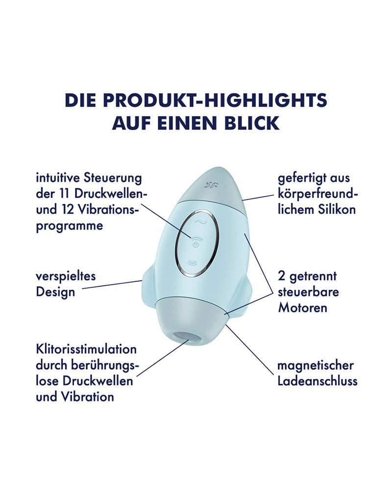 10: Satisfyer - Mission Control - Air Pulse Vibrator - Blau