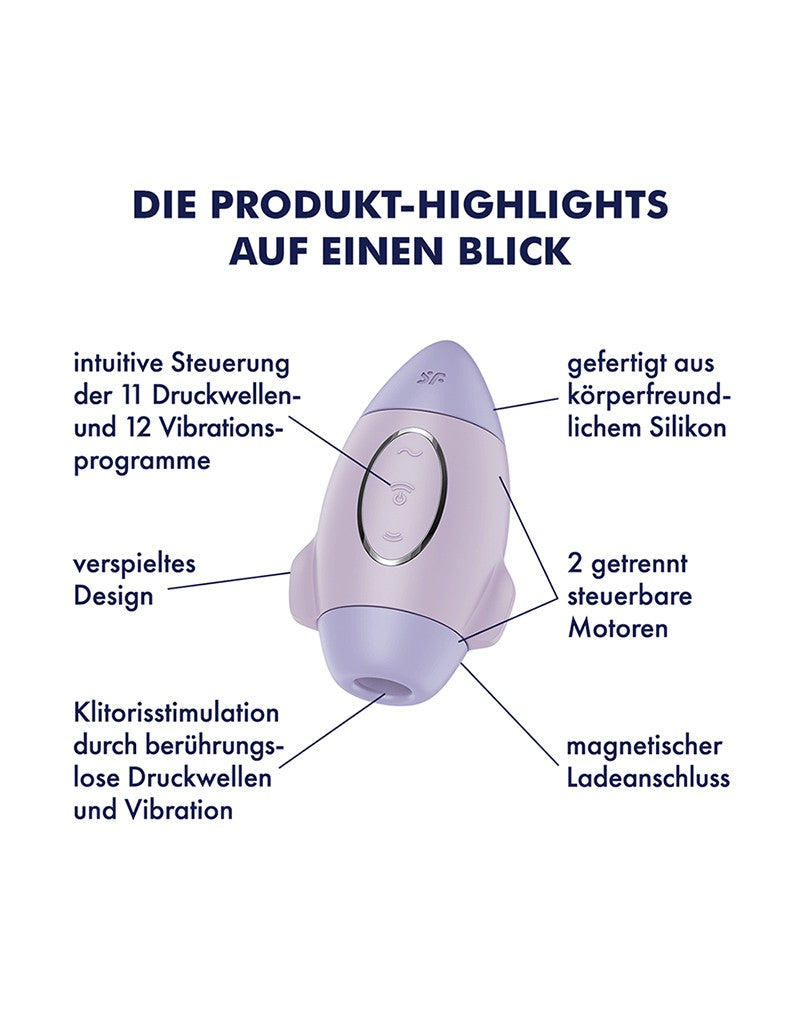 7: Satisfyer - Mission Control - Air Pulse Vibrator - Lila