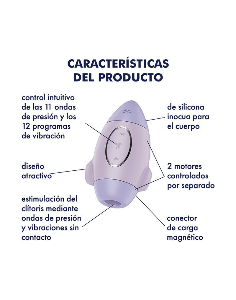 8: Satisfyer - Mission Control - Air Pulse Vibrator - Lila