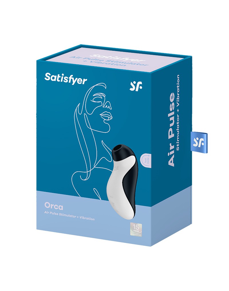 Satisfyer - Orca - Air Pulse Vibrator - Schwarz & Weiß