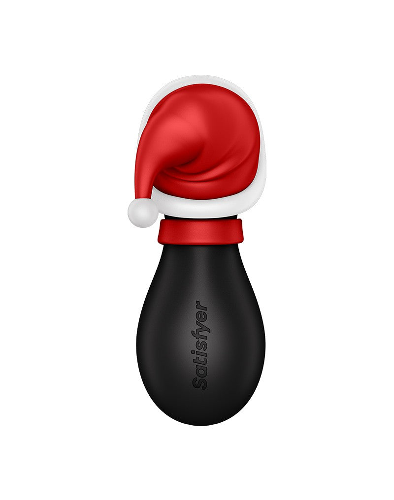Satisfyer - Penguin Holiday Edition - Luftdruck Stimulator - Schwarz, Rot & Weiß