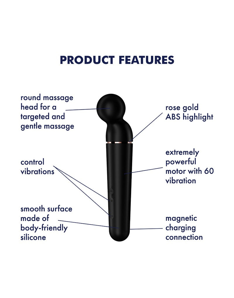 Satisfyer - Planet Wand-er - Stabvibrator - Schwarz & Rose Gold