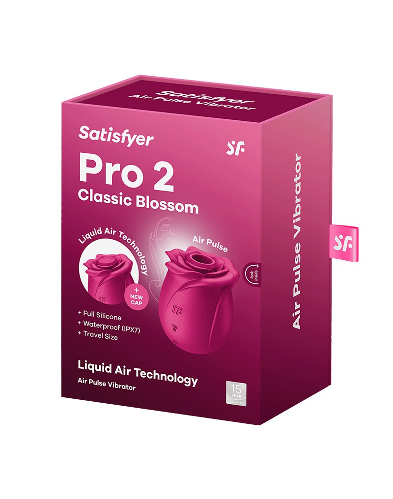Satisfyer - Pro 2 Classic Blossom - Vibrator mit Luftimpuls - Rot