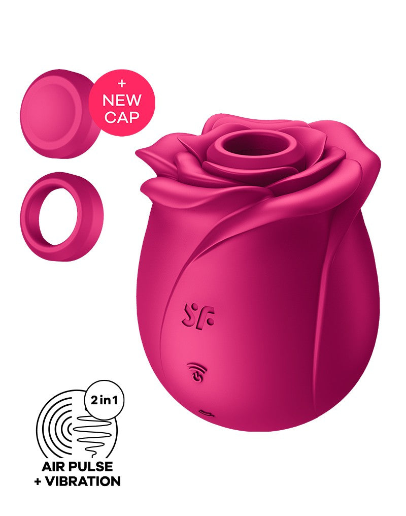 Satisfyer - Pro 2 Classic Blossom - Vibrator mit Luftimpuls - Rot