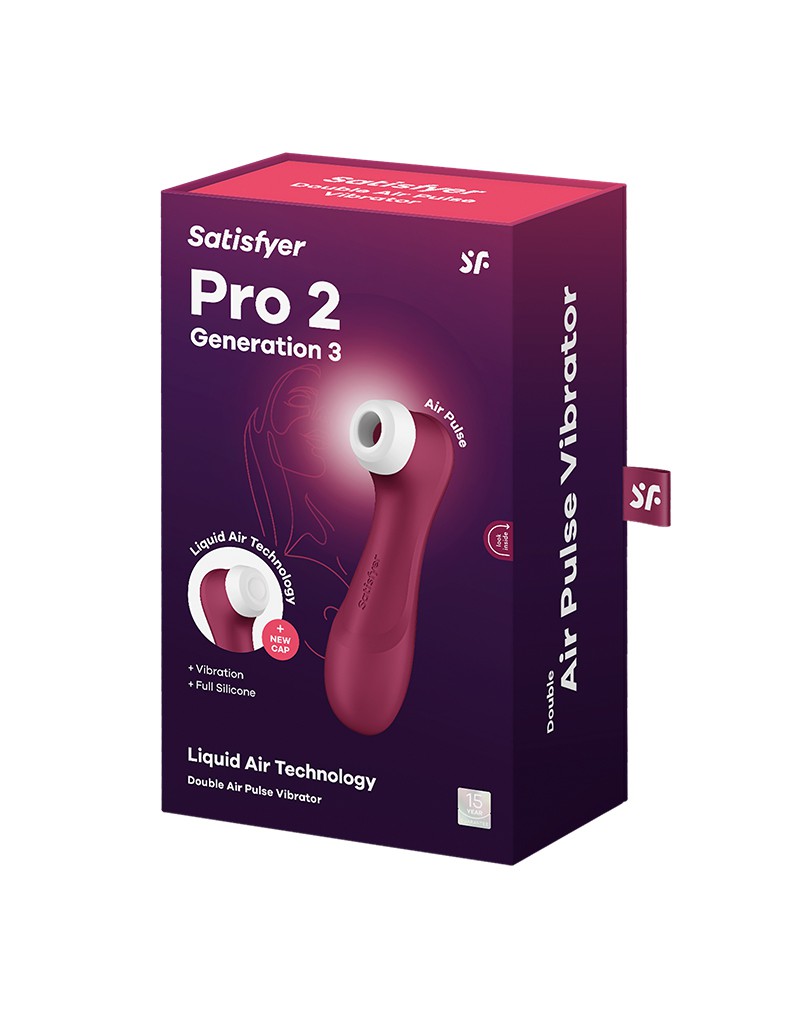 Satisfyer - Pro 2 Generation 3 - Air Pulse Vibrator - Rot