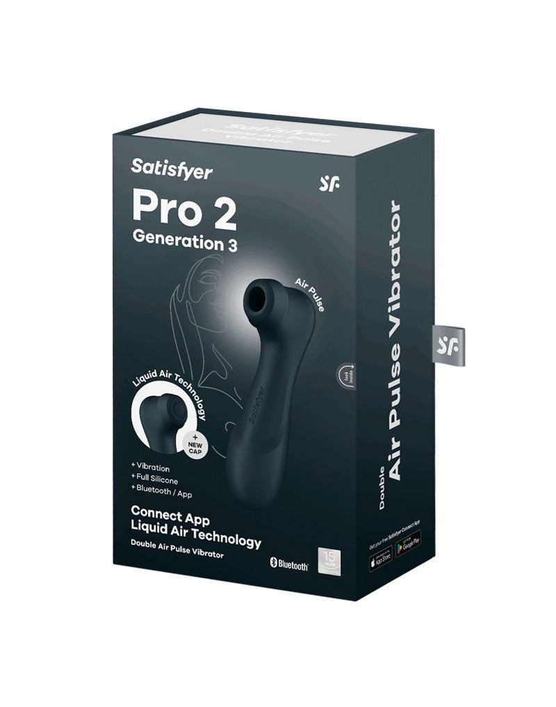 2: Satisfyer - Pro 2 Generation 3 - Air Pulse Vibrator (mit App-Steuerung) - Schwarz