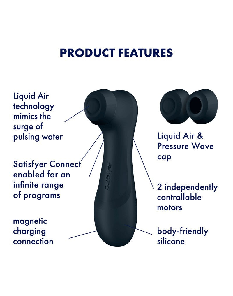 4: Satisfyer - Pro 2 Generation 3 - Air Pulse Vibrator (mit App-Steuerung) - Schwarz