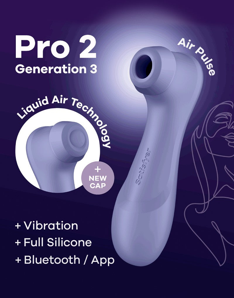 Satisfyer - Pro 2 Generation 3 - Air Pulse Vibrator (mit App-Steuerung) - Lila