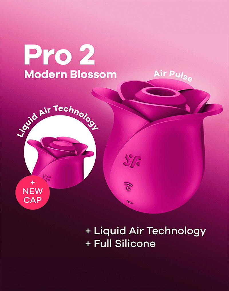 Satisfyer - Pro 2 Modern Blossom - Air Pulse Vibrator - Rosa
