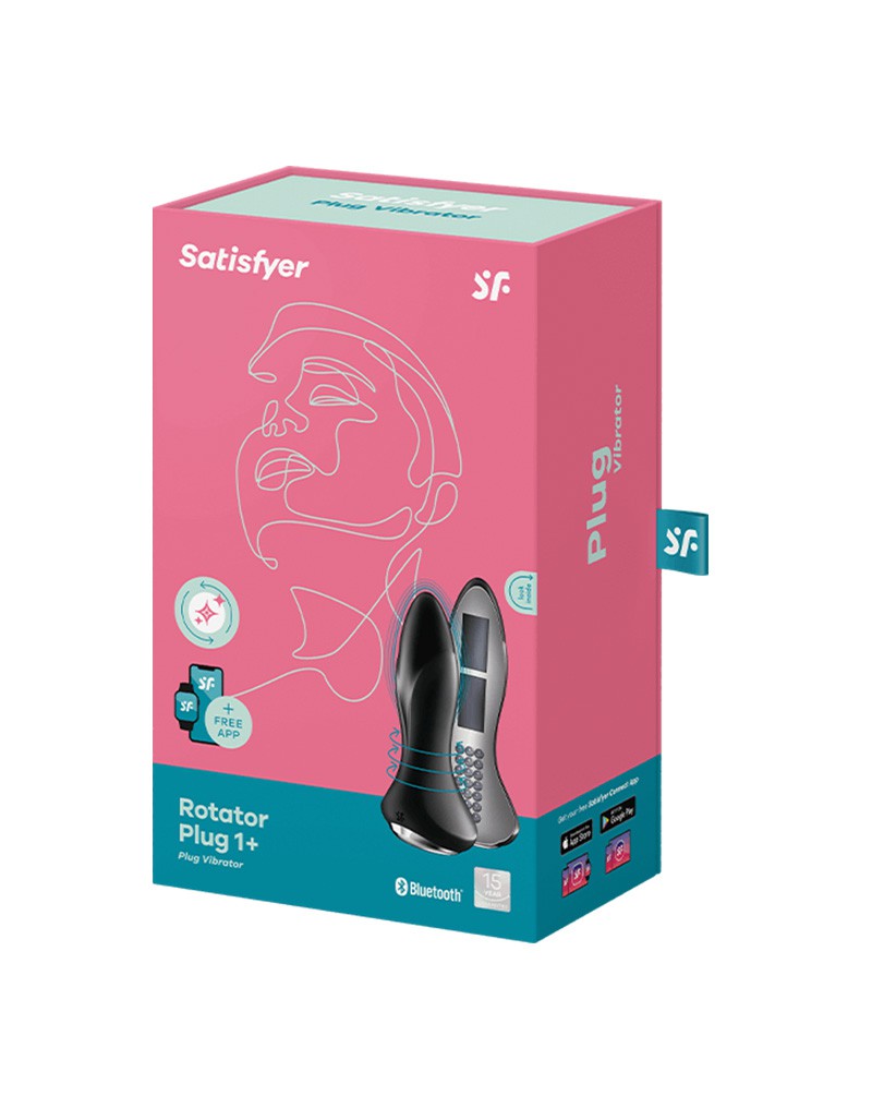 2: Satisfyer - Rotator Plug 1+ - Analvibrator - Schwarz