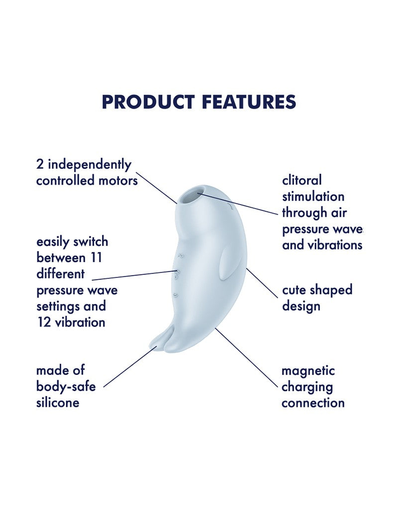 8: Satisfyer - Seal You Soon - Luftimpuls-Vibrator - Blau