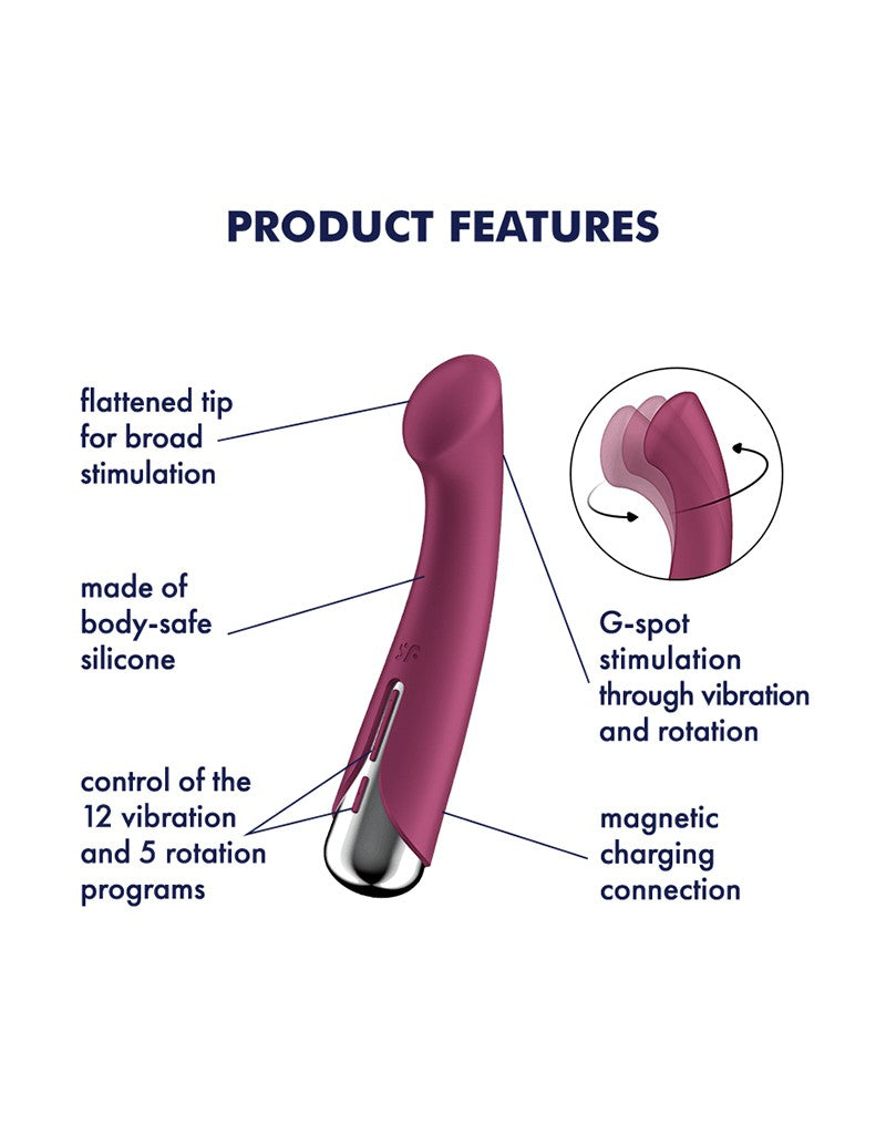 Satisfyer - Spinning G-Spot 1 - G-Punkt-Vibrator - Rot