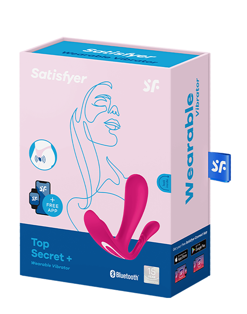 Satisfyer - Top Secret+ - Tragbarer Vibrator mit Analstimulator - Pink