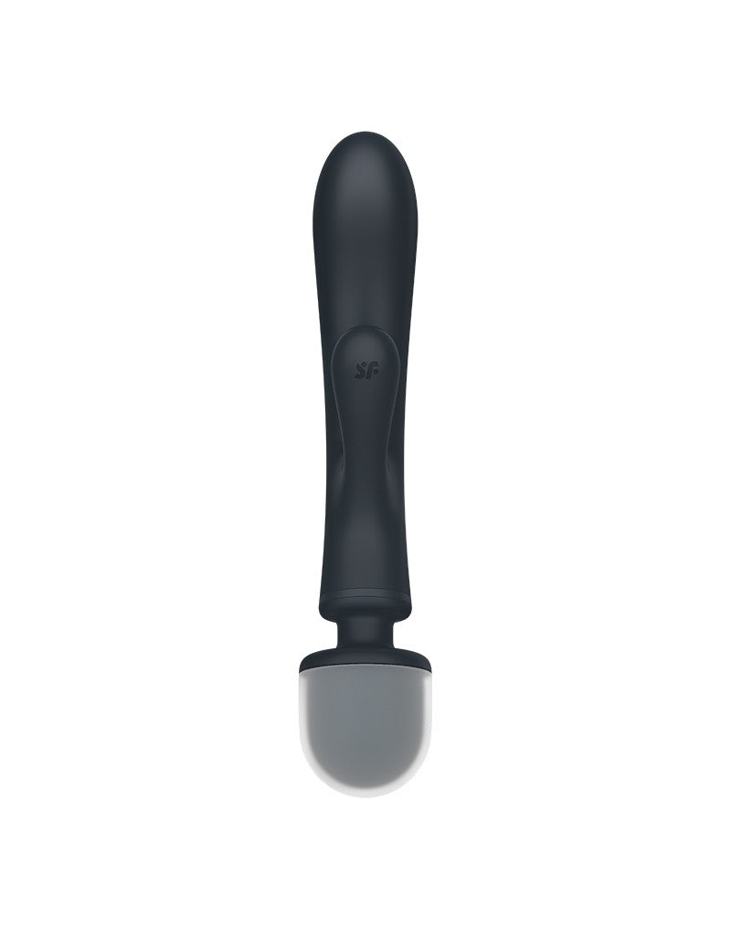 6: Satisfyer - Triple Lover - 2-in-1 Wand and Rabbit Vibrator - Grey