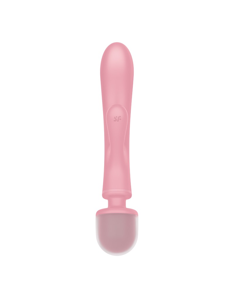 Satisfyer - Triple Lover - 2-in-1 Wand and Rabbit Vibrator - Pink