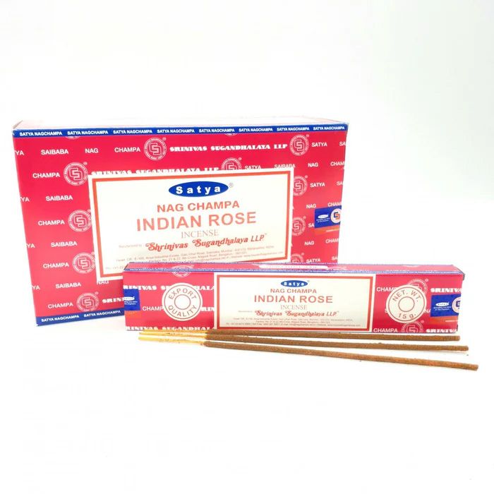 Räucherstäbchen Nag Champa indian Rose 15g