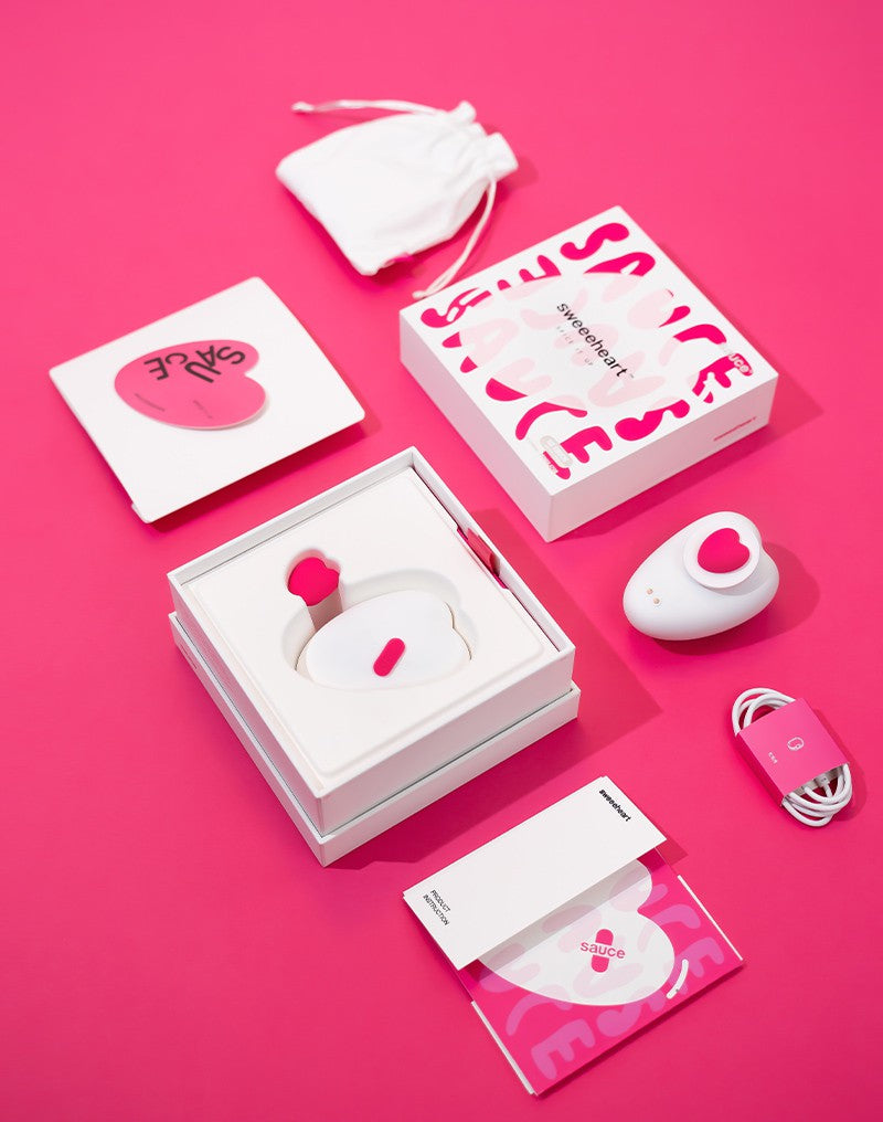 SAUCE - Sweeeheart - Klitorisvibrator - Weiß & Rosa