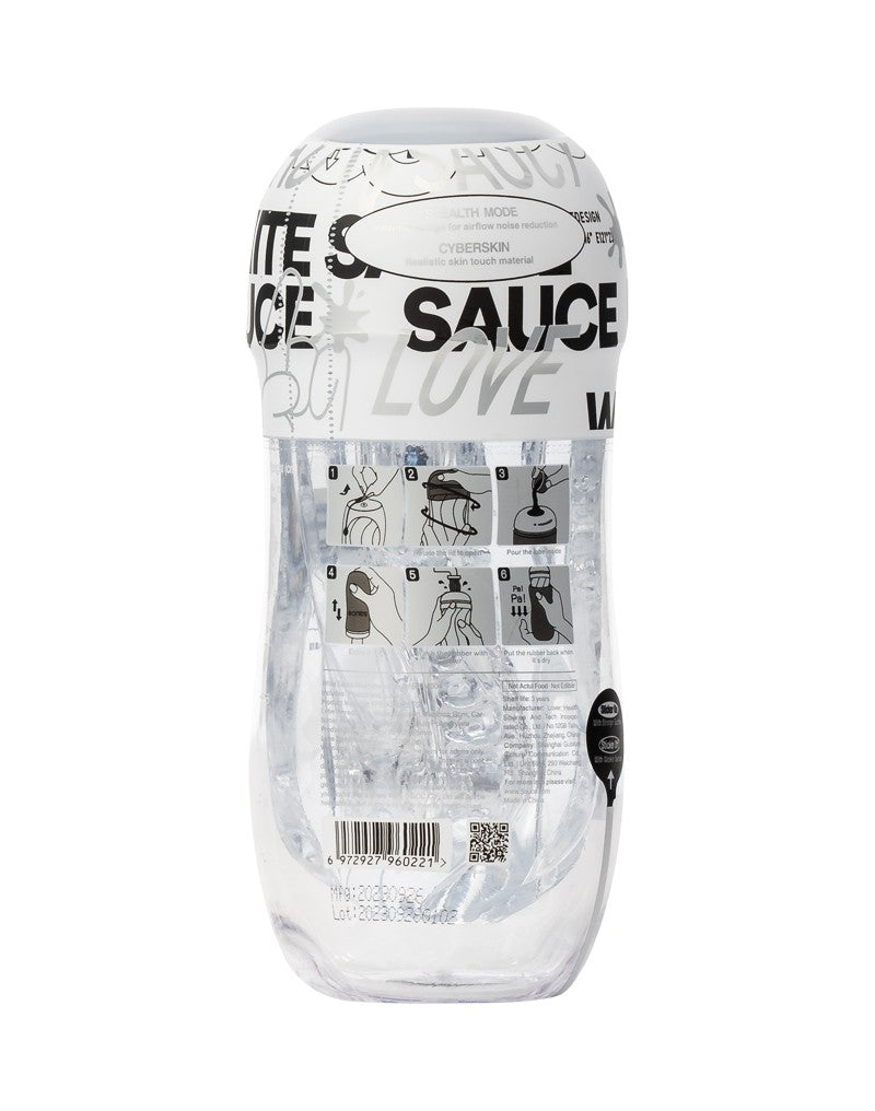 Sauce - White Sauce Cup - Masturbator-Hülle - Transparent