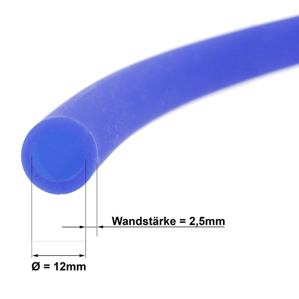 AO Soft-Touch Silikonschlauch Blau