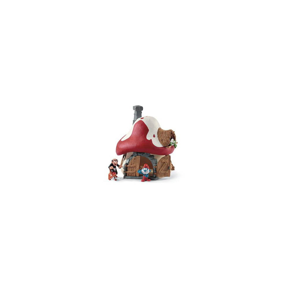 Schleich Schlumpf Haus mit 2 Figuren