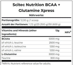 Scitec BCAA+ Glutamine Xpress 600g