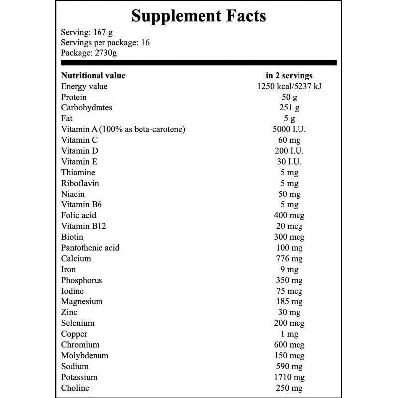 Serious Mass - 2730g - CHOCOLATE Peanut Butter x4