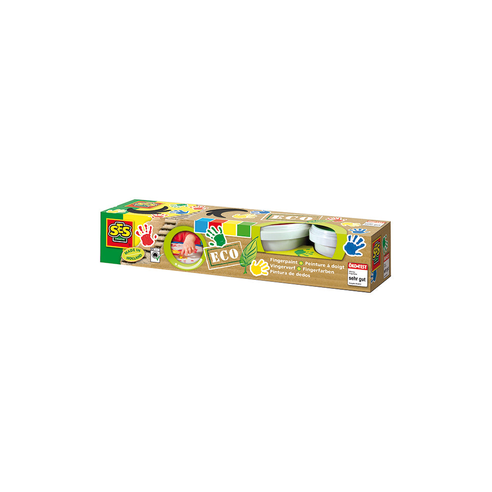 SES Eco Fingerfarben, 4 Farben