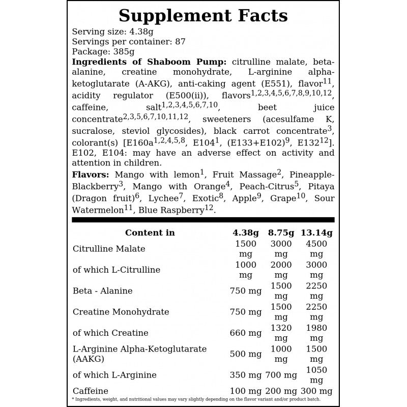 SHAABOOM PUMP - 385g - Sour Watermelon