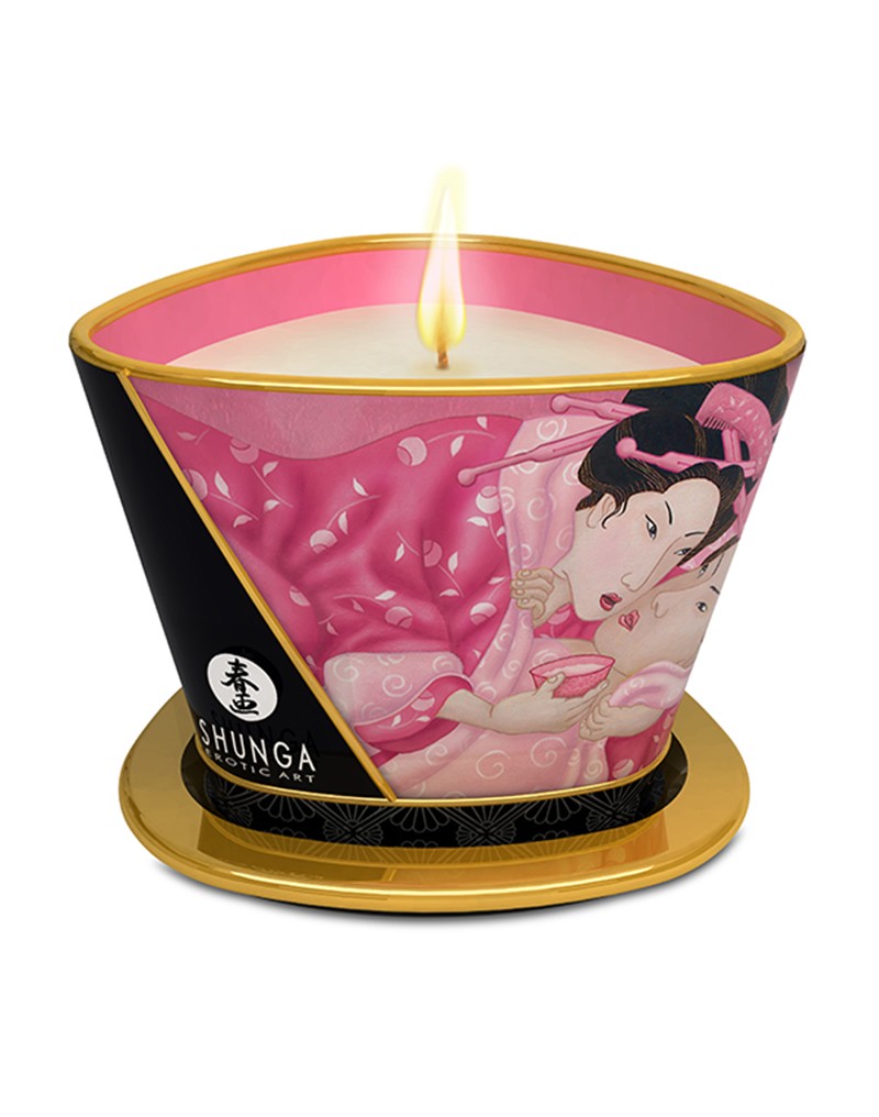 Shunga - Massagekerze - Aphrodisia Rose - 170 ml