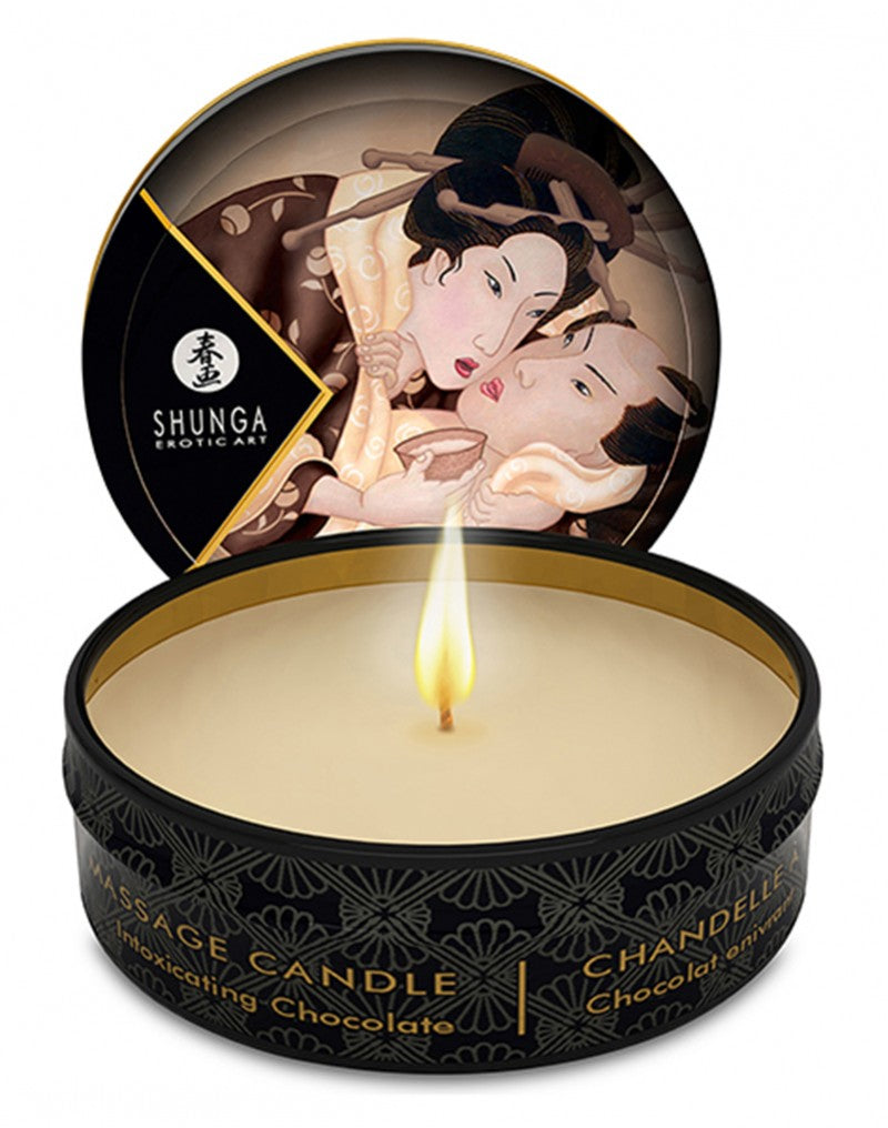 Shunga - Mini-Massagekerze - Intoxicating Chocolate - 30 ml