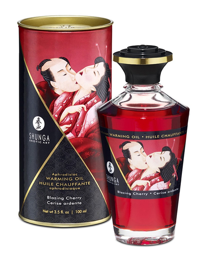 Shunga - Wärmendes Öl - Blazing Cherry - 100 ml