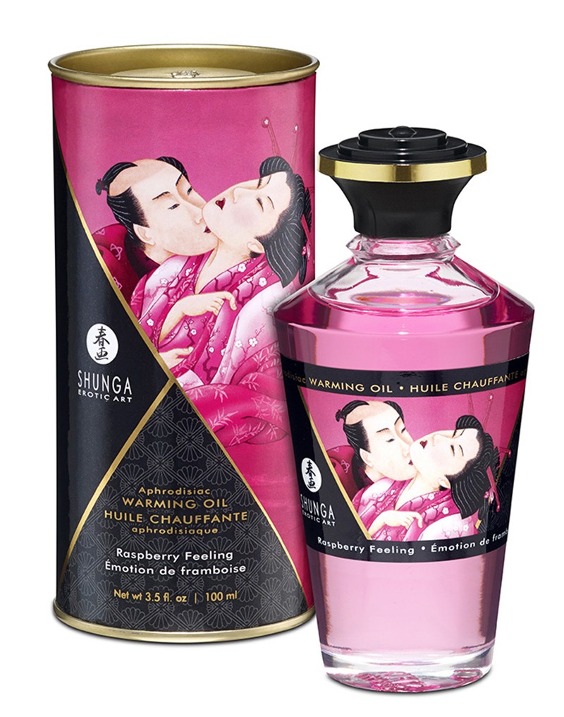 1: Shunga - Wärmendes Öl - Raspberry Feeling - 100 ml