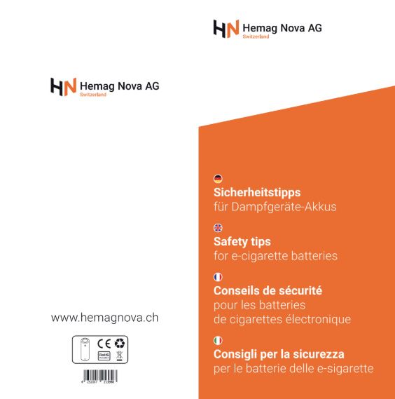 Hemag Nova Sicherheitstipps Akkus Flyer
