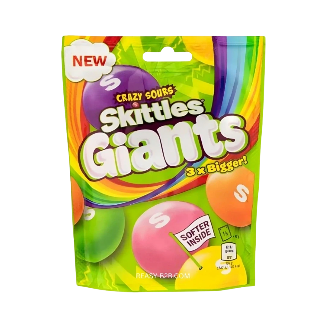 Skittles Giants Crazy Sours - 3x Bigger 132g