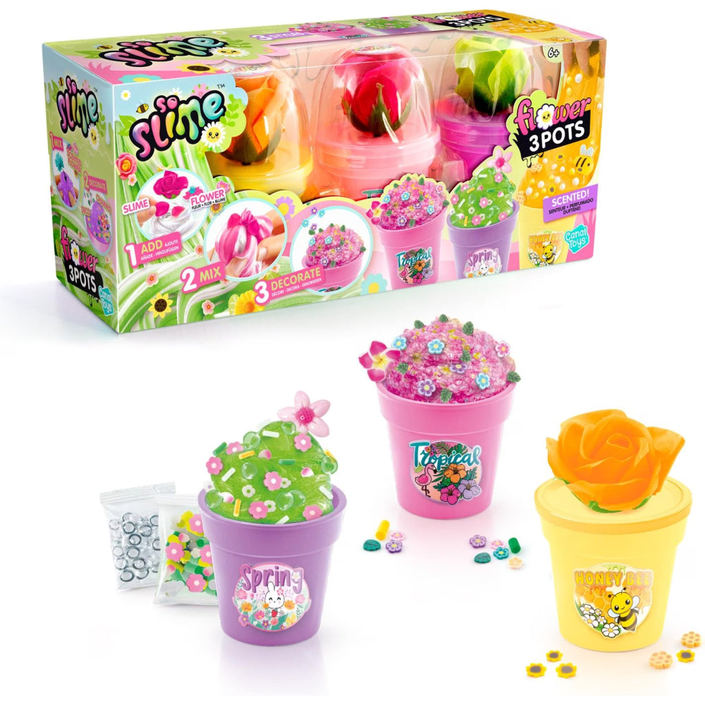 Slime Flower Pack, 3-teilig