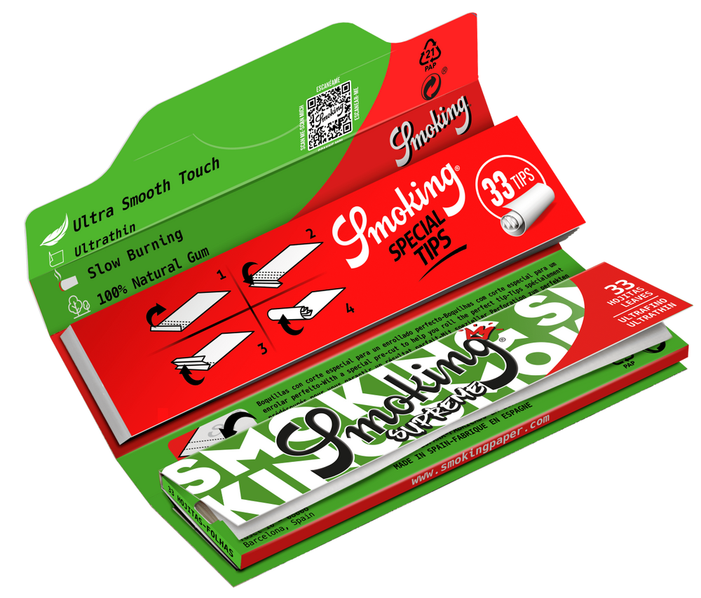 Smoking - Kingsize + Tips - Supreme - Box - 24 x 33 Stück