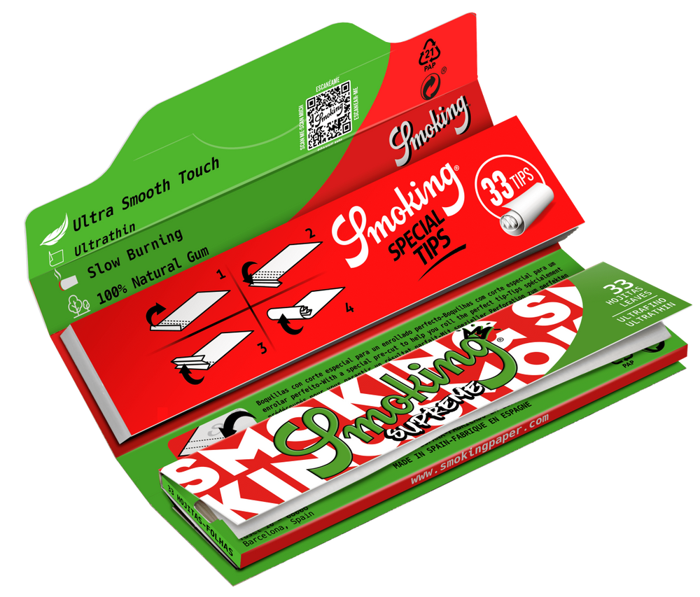 Smoking - Kingsize + Tips - Supreme - Box - 24 x 33 Stück