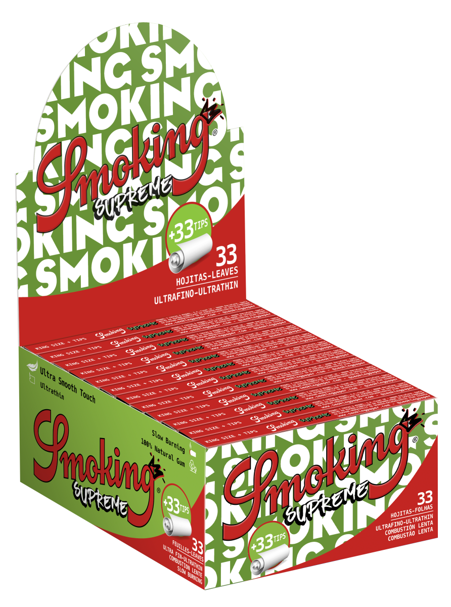 Smoking - Kingsize + Tips - Supreme - Box - 24 x 33 Stück