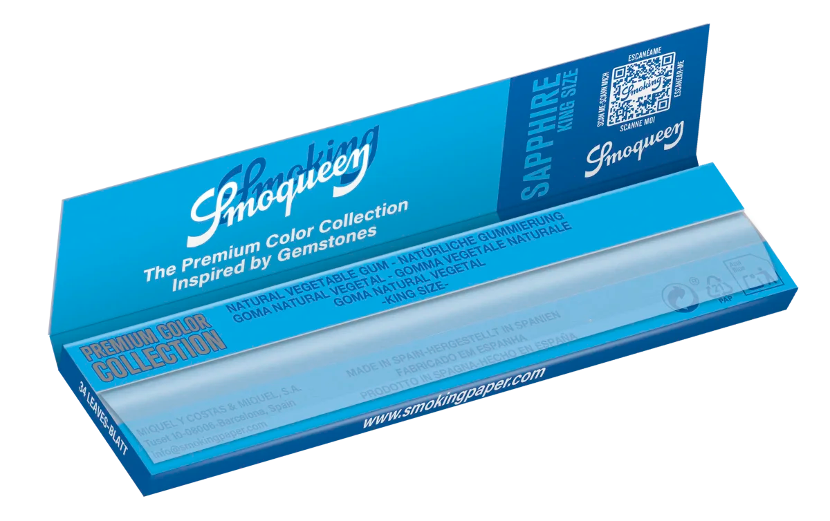 Smoking - Smoqueen - Kingsize - Sapphire - Box - 50 x 34 Stück