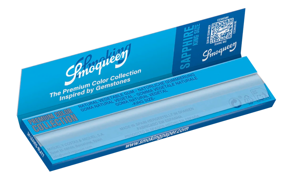Smoking - Smoqueen - Kingsize - Sapphire - Box - 50 x 34 Stück