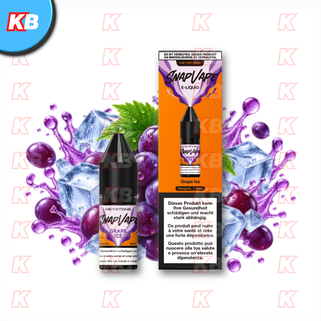 SnapVape | E-Liquid | Grape Ice (20mg/ml)