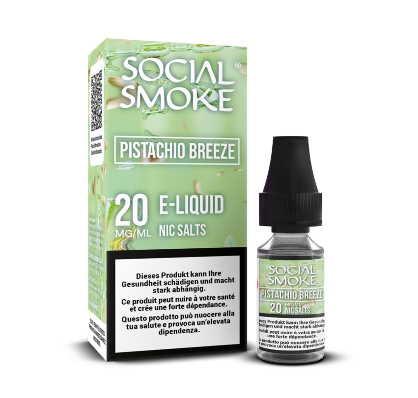 Social Smoke Liquids 20mg, Pistachio Breeze