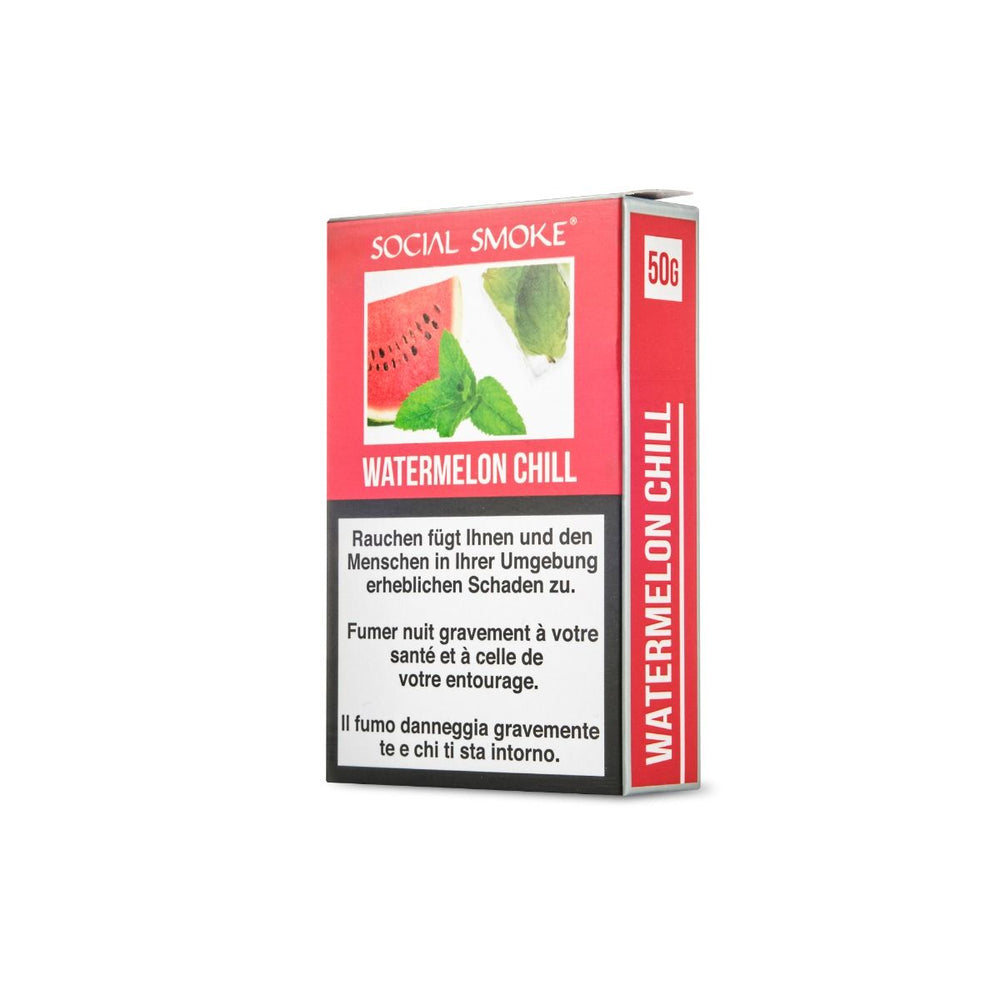 10 x Social Smoke Watermelon Chill 50g