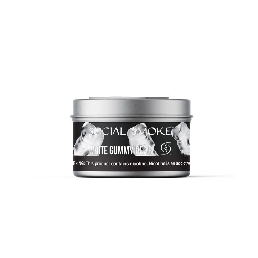 Social Smoke White Gummy Bear 100g
