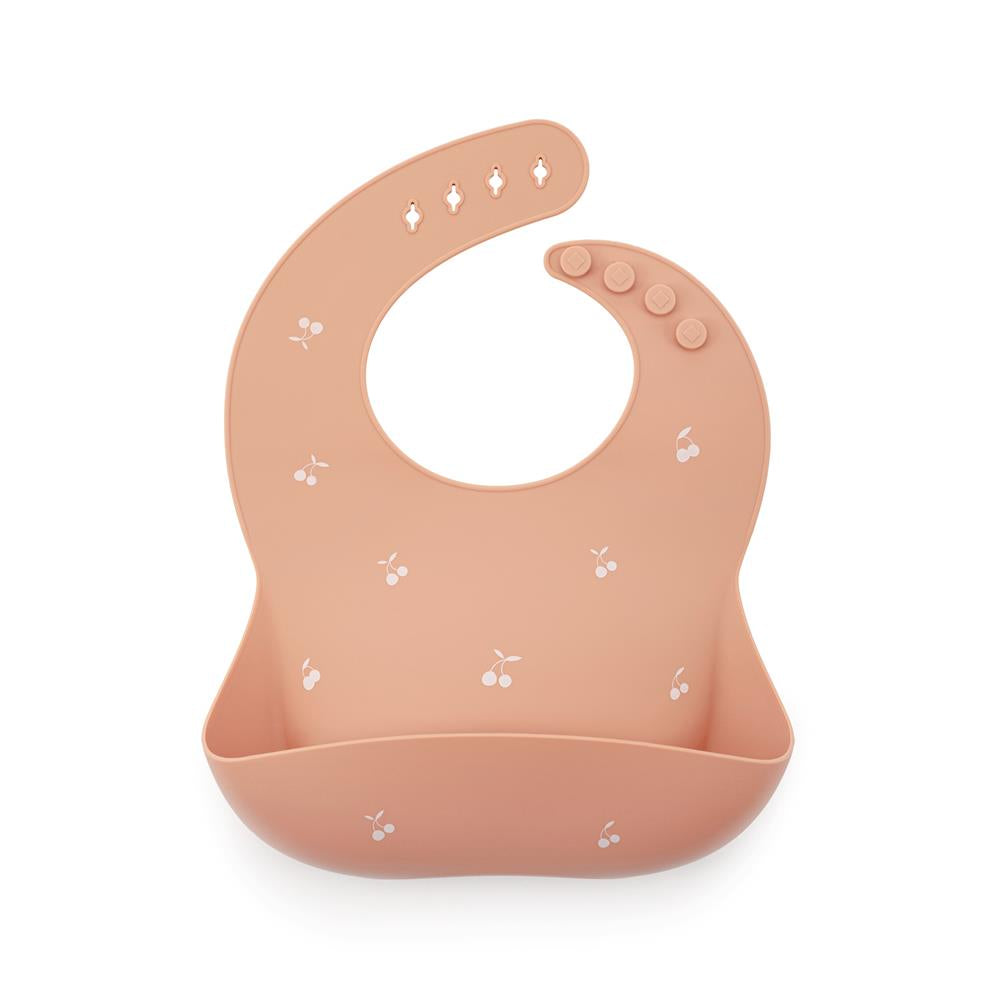 SOINA Silikon Lätzchen, peachy-cherry