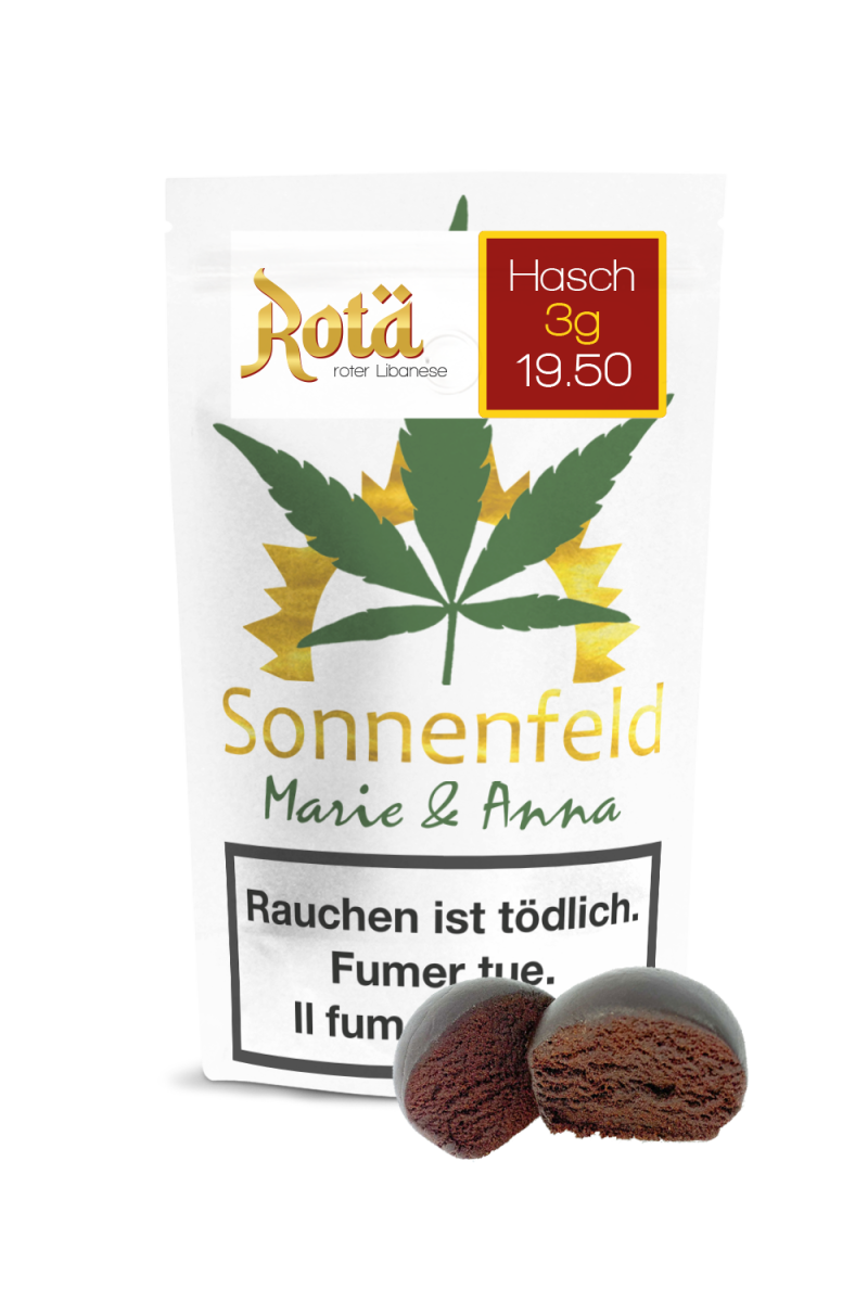 Sonnenfeld - CBD Hasch - Rotä - Roter Libanese - 3g