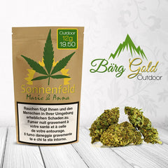 Sonnenfeld CBD, Blüten - Bärg Gold Outdoor 12g (5 pro Box)