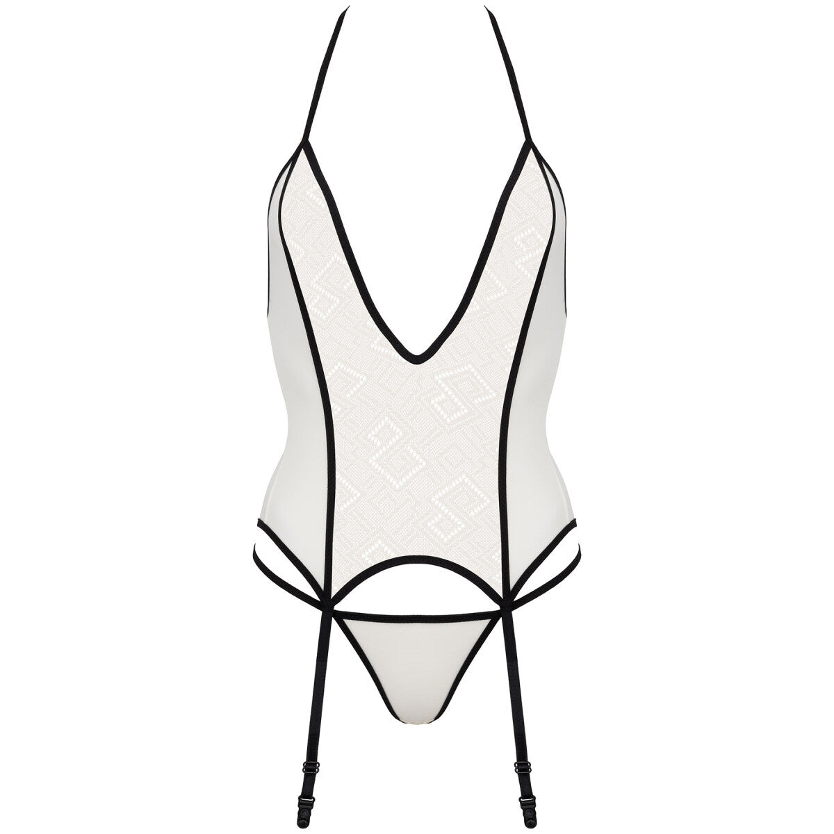 SP Mayennie corset & thong ecru-black