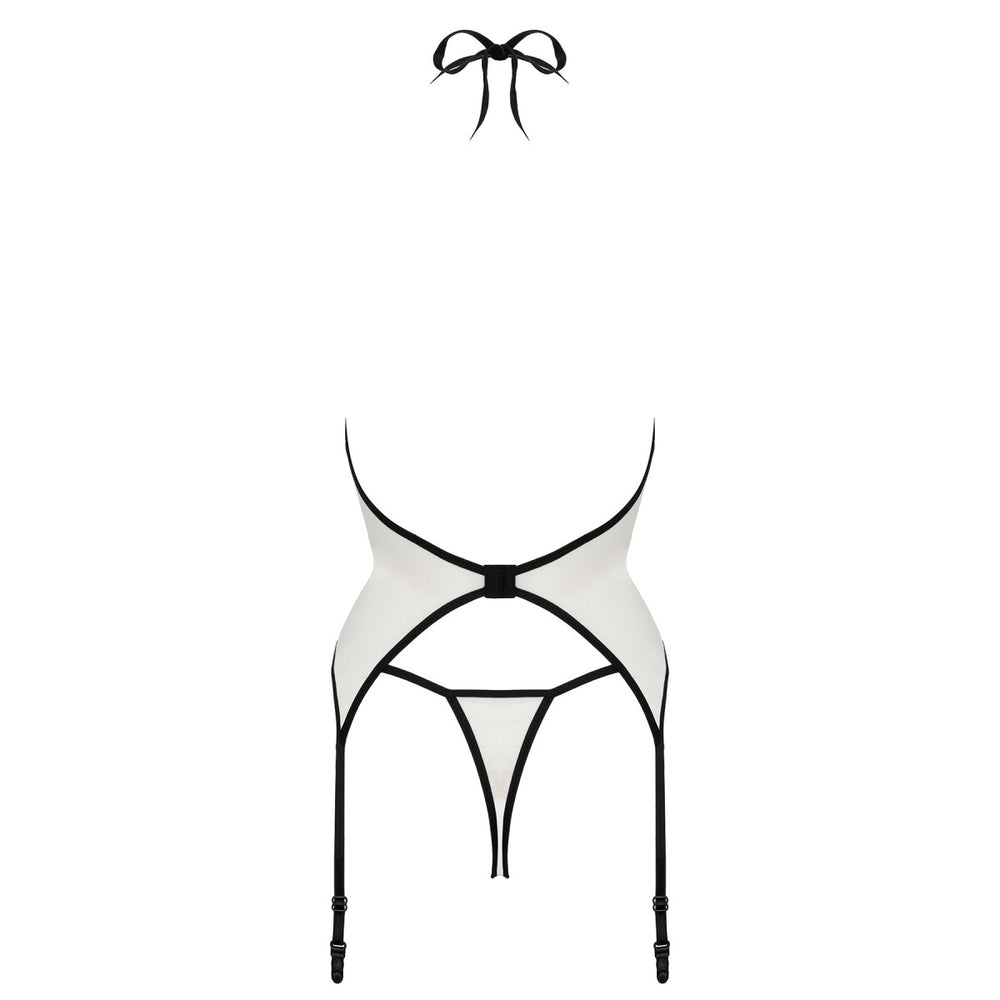 SP Mayennie corset & thong ecru-black