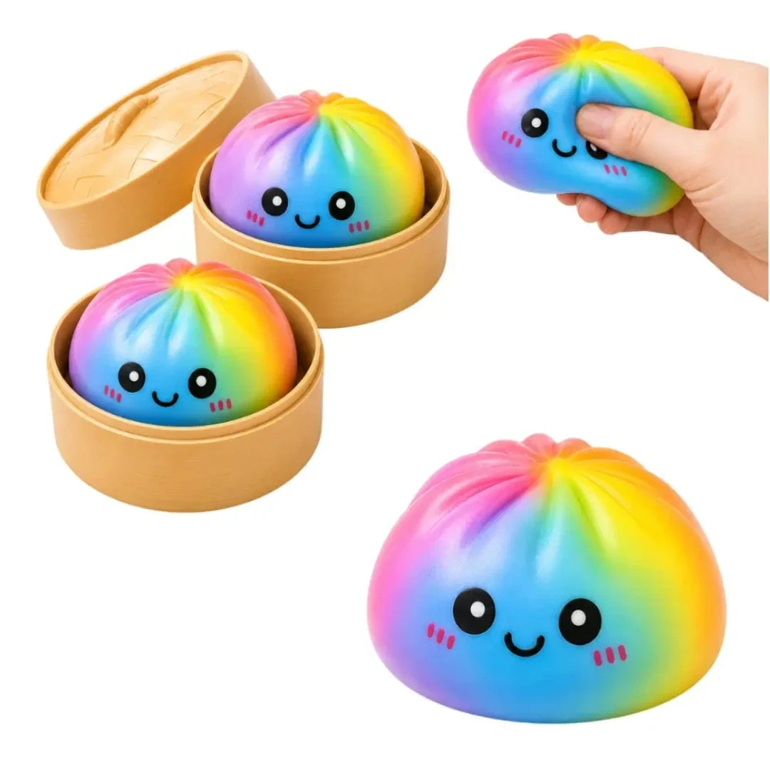 Squishy Bun - Rainbow Mystery Spielzeug 8,5cm